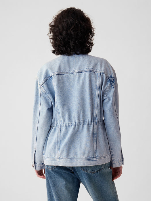 Cinched Denim Jacket