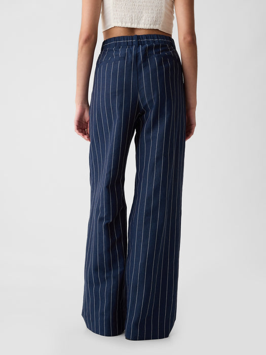 365 High Rise Linen-Cotton Trousers