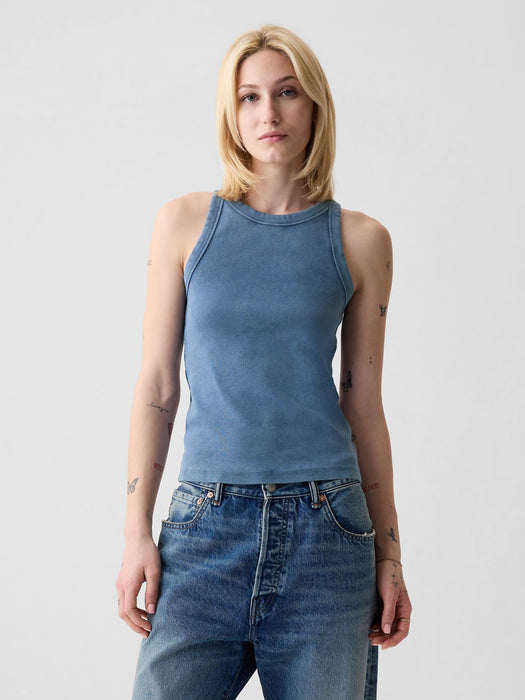 Modern Rib Halter Tank Top