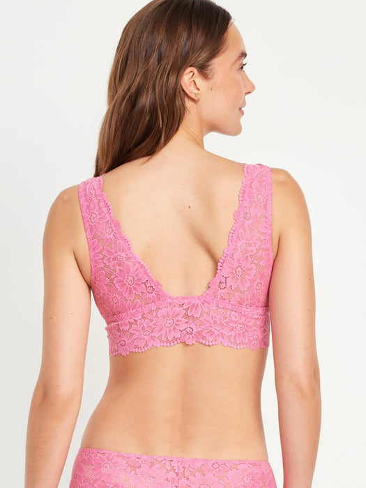 Lace Front-Close Bralette