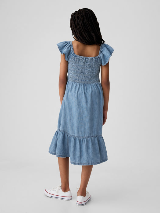 Kids Smocked Midi Dress