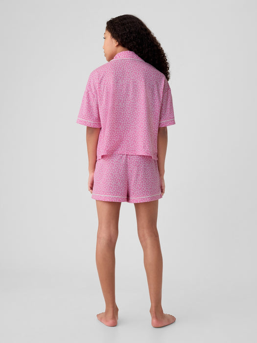 Kids Recycled French Terry PJ Short Set