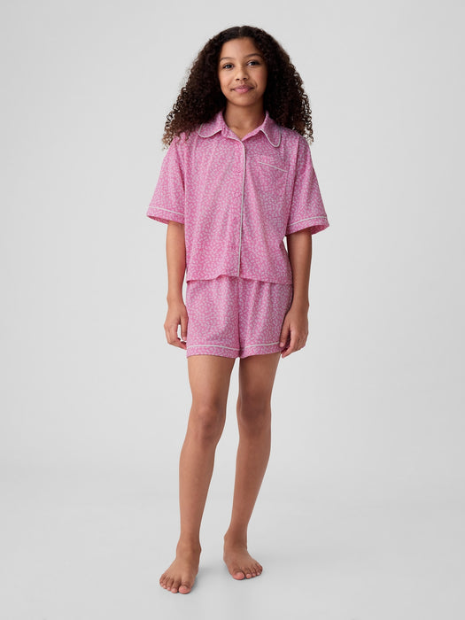 Kids Recycled French Terry PJ Short Set