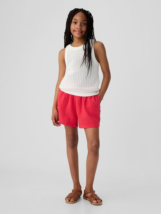 Kids Crinkle Gauze Shorts