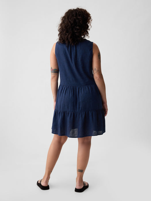 Eyelet Mini Shirtdress