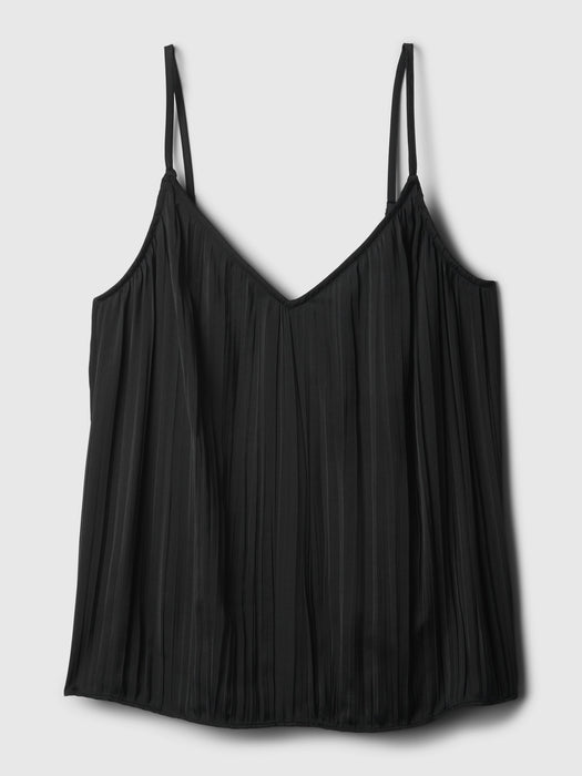 Pleated Satin Cami