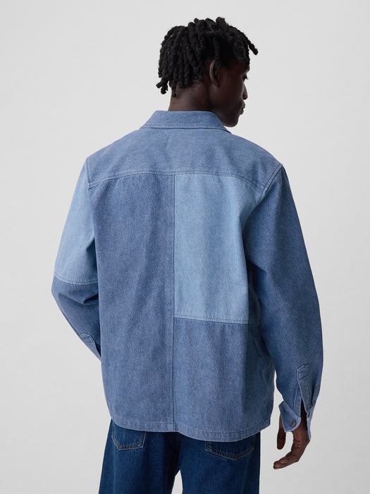 Patchwork Denim Shirt