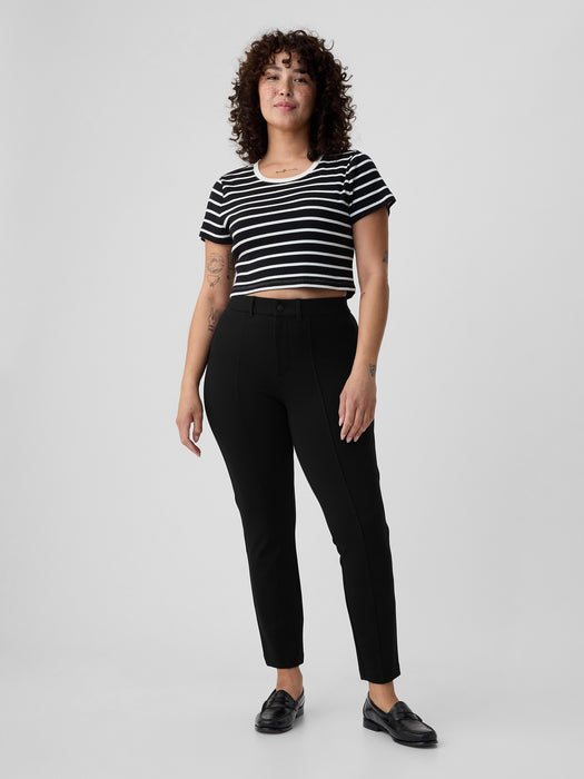 High Rise Ponte Skinny Pants