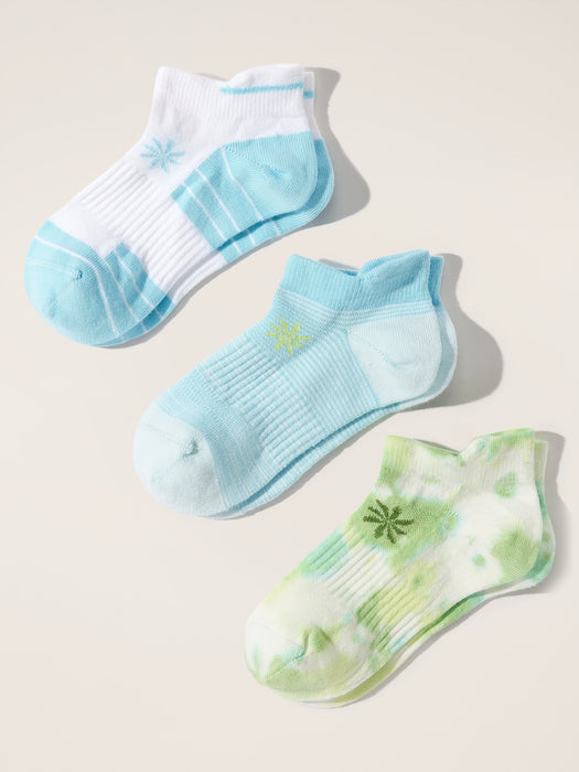 Athleta Girl Everyday Ankle Sock 3-Pack