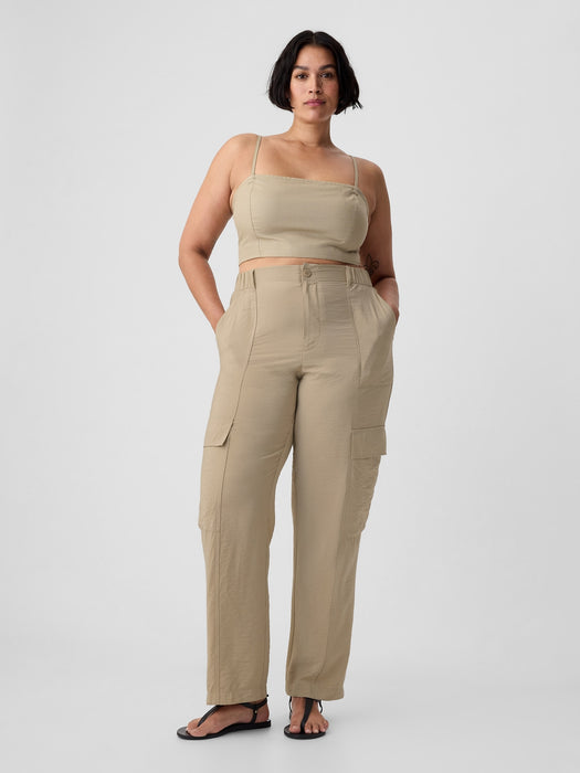 Mid Rise Cargo Pants