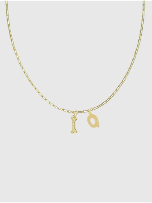 HART Dog Bone Initial Necklace