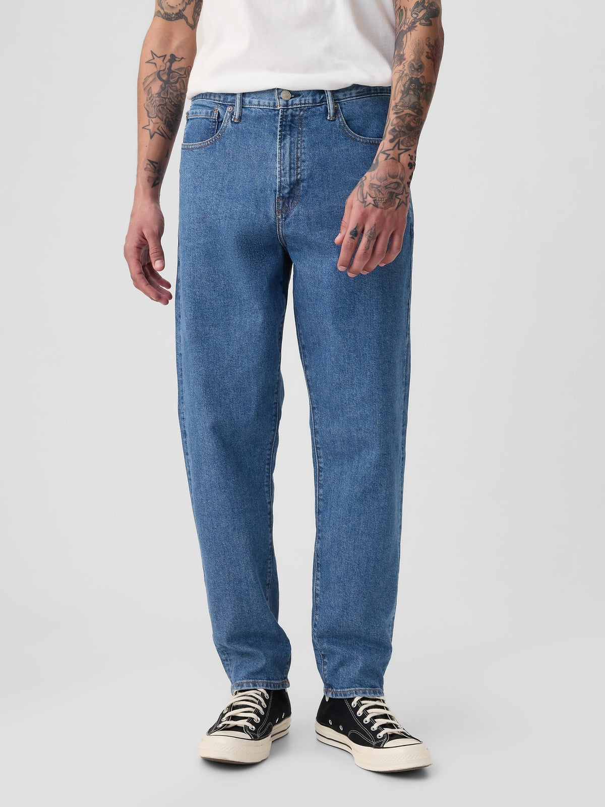 Relaxed Taper Jeans in GapFlex — GAP (International)