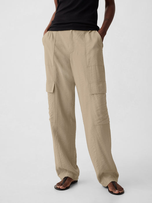 Mid Rise Cargo Pants