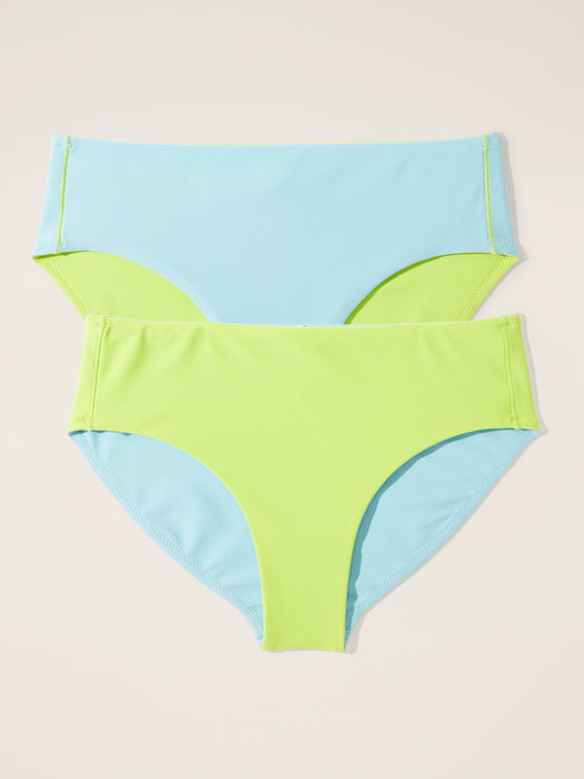 Athleta Girl Reversible Mid Rise Swim Bottom