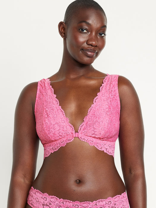 Lace Front-Close Bralette