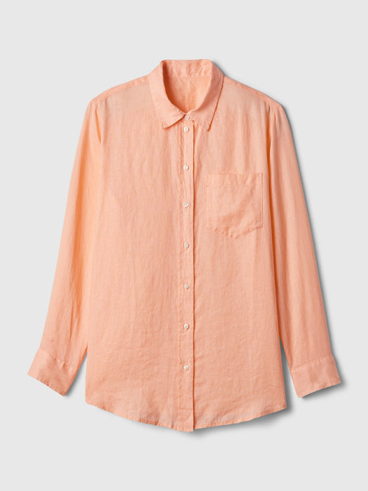 100% Linen Boyfriend Shirt