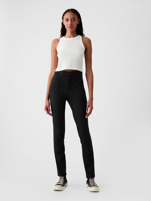 High Rise Ponte Skinny Pants