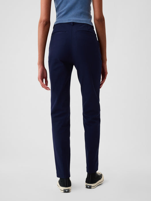 Mid Rise BiStretch Slim Pants