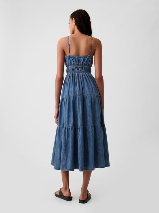 Organic Cotton Denim Maxi Dress