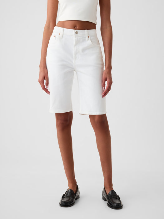 9" High Rise Bermuda Shorts