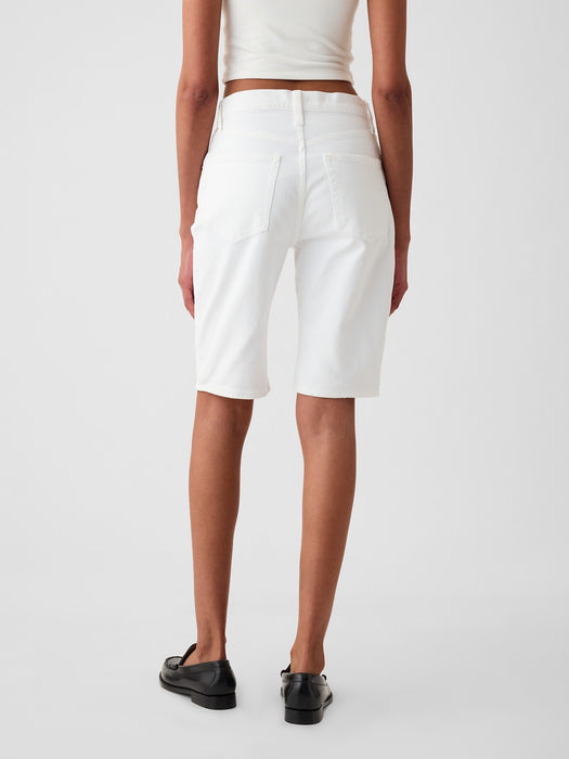 9" High Rise Bermuda Shorts