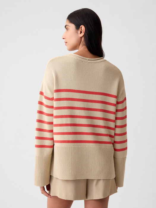 24/7 Split-Hem Roll Neck Sweater