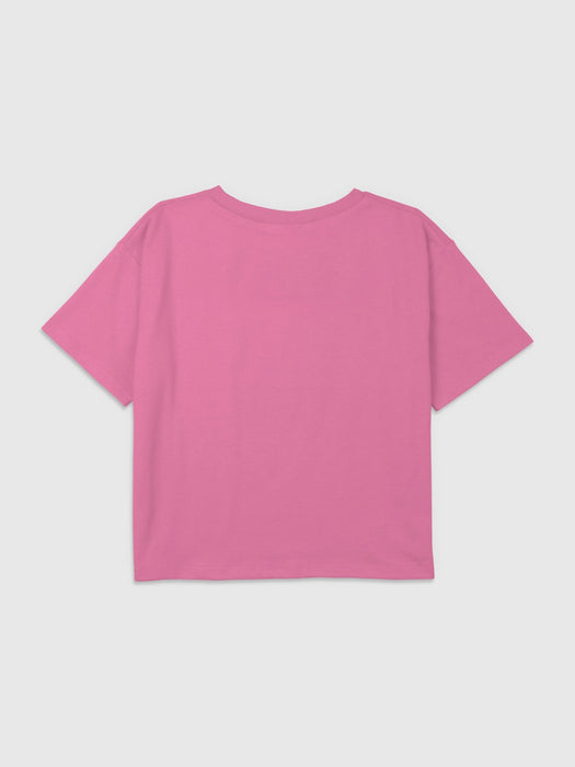 Kids Minecraft Graphic Axolotl Adventures Boxy Crop Tee