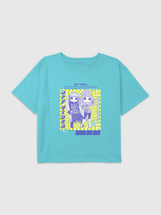 Kids LOL Surprise BFF Vibes Graphic Boxy Crop Tee