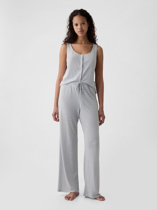 Linen-Blend PJ Pants