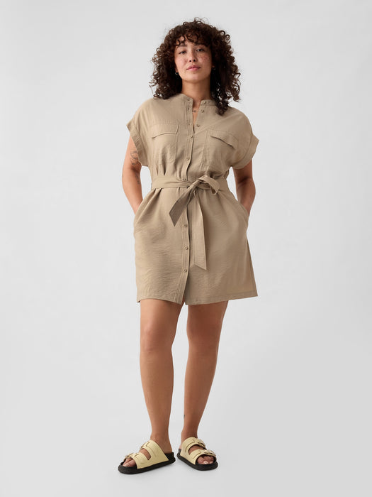 Utility Mini Shirtdress