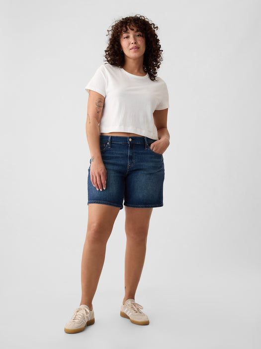 5" Mid Rise Denim Girlfriend Shorts