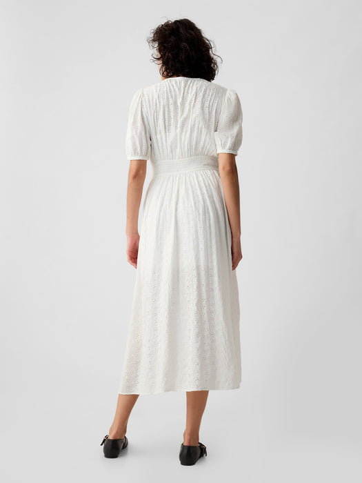 Eyelet Maxi Dress