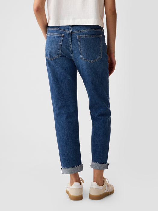 Mid Rise Girlfriend Jeans