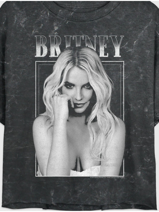 Britney Spears Graphic Boxy Cropped Tee