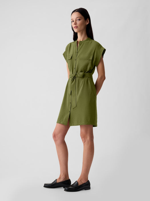 Utility Mini Shirtdress