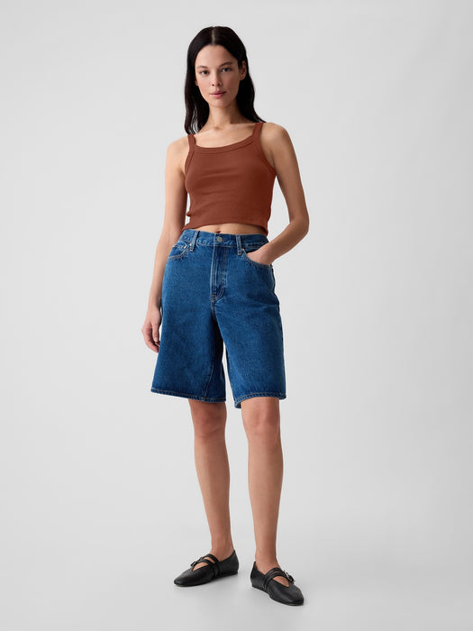 Modern Rib Cropped Tank Top