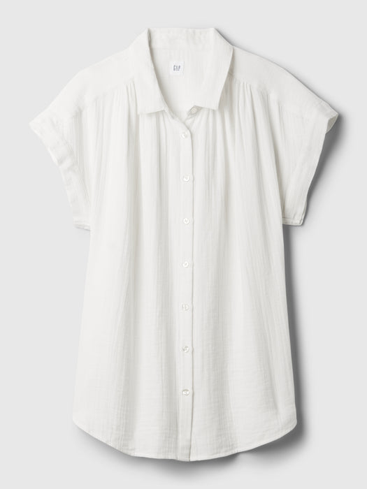 Crinkle Gauze Shirt