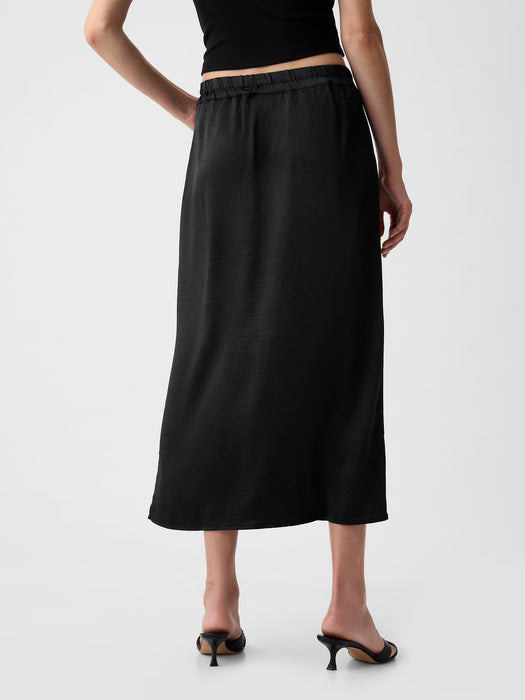 Satin Midi Skirt