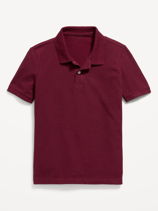 School Uniform Pique Polo Shirt for Boys