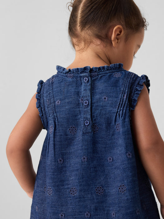 Gap &#215; DÔEN Baby Eyelet Denim Dress