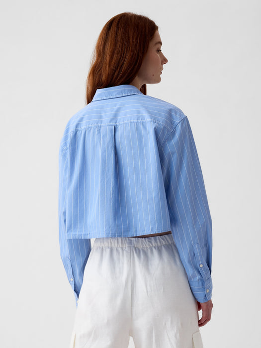 Organic Cotton Cropped Shirt