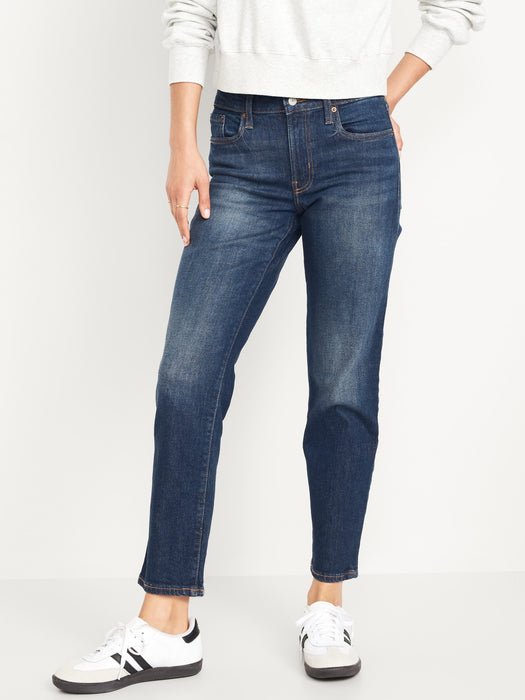 Mid-Rise OG Straight Ankle Jeans