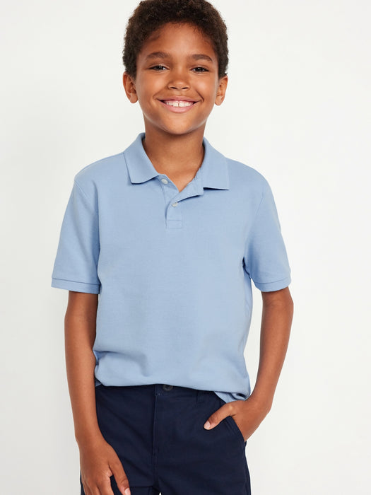 School Uniform Pique Polo Shirt for Boys