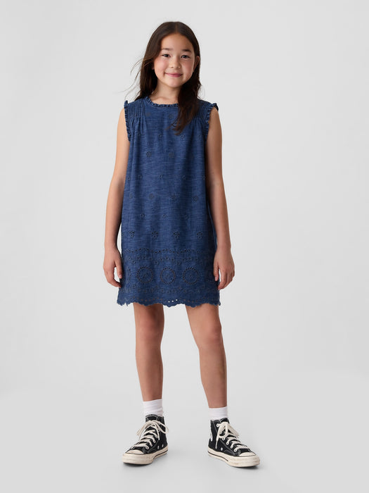 Gap &#215; DÔEN Kids Eyelet Denim Dress