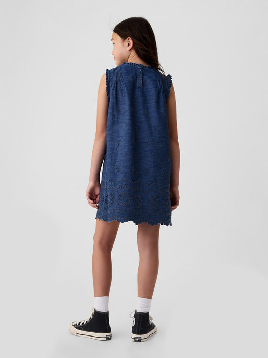 Gap &#215; DÔEN Kids Eyelet Denim Dress