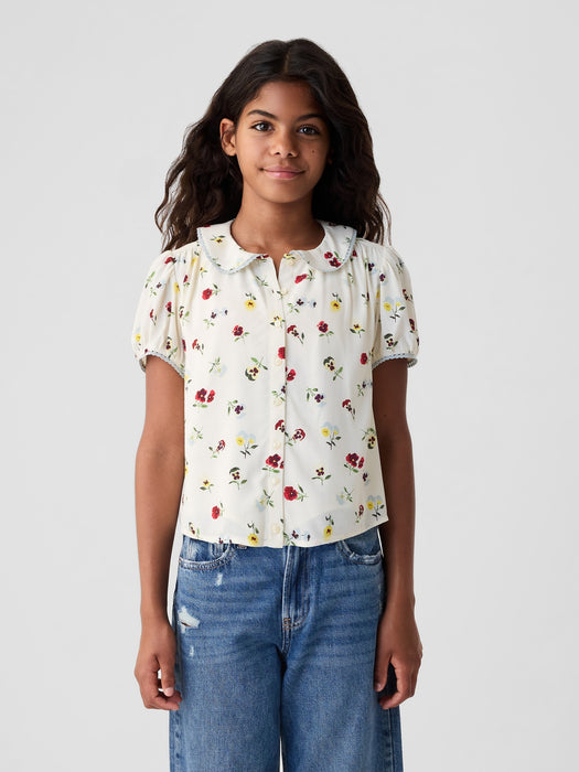 Gap &#215; DÔEN Kids Floral Shirt