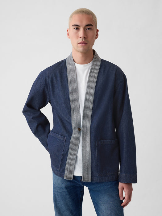 Denim Cardigan Jacket