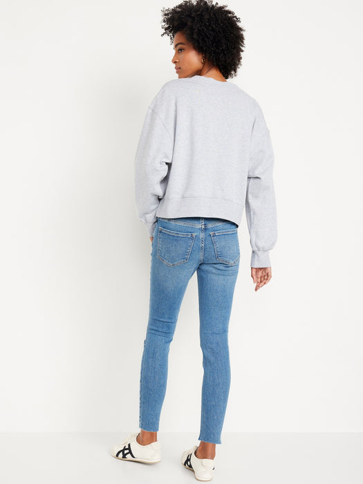 Mid-Rise Rockstar Super-Skinny Ankle Jeans