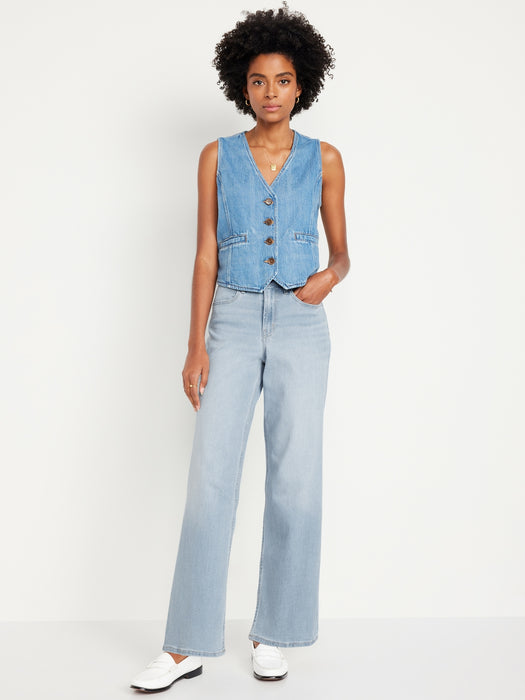 High-Waisted Wow Wide-Leg Jeans