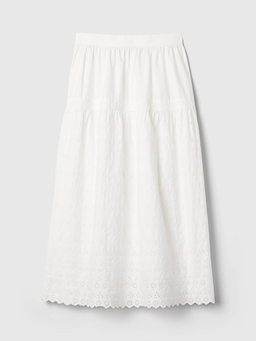 Gap &#215 DÔEN Eyelet Midi Skirt